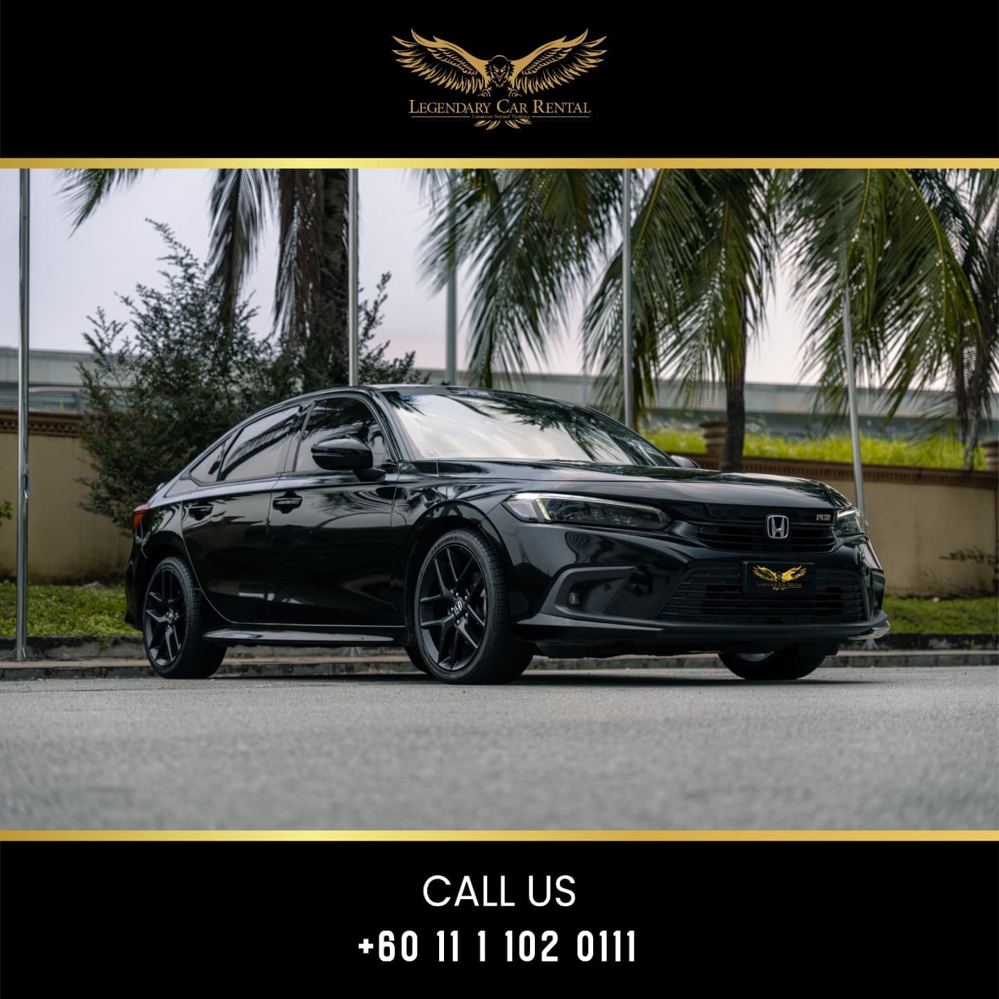 Rent a 2023 Honda Civic RS in Kuala Lumpur — Sharp, sporty, sensible value.