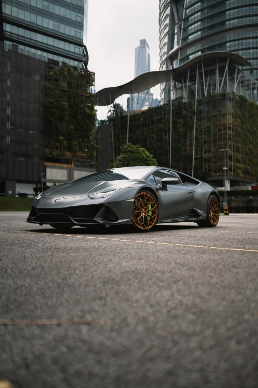 Rent a 2023 Lamborghini Huracán EVO in Kuala Lumpur — A naturally aspirated V10 that sings to 8,500 rpm.
