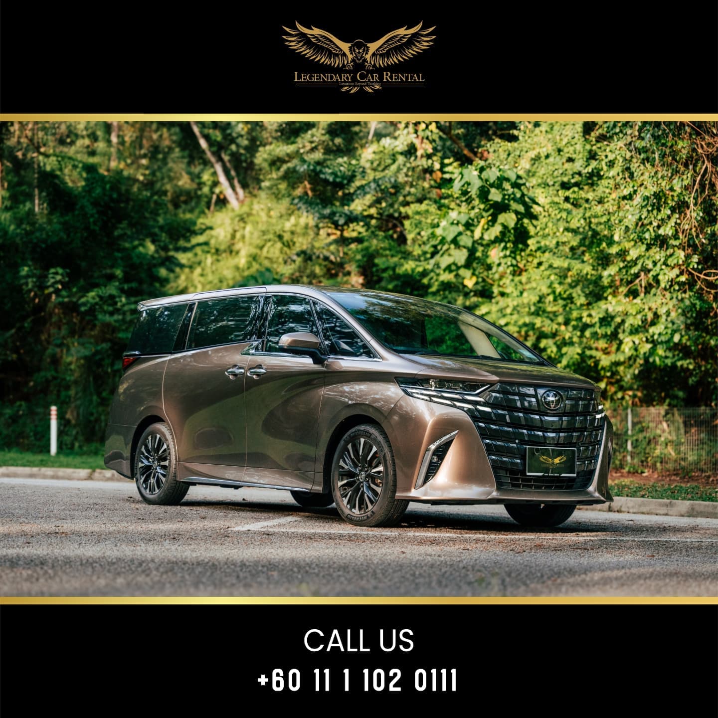 Rent a 2023 Toyota Alphard Executive Lounge in Kuala Lumpur — The flagship VIP people-mover.